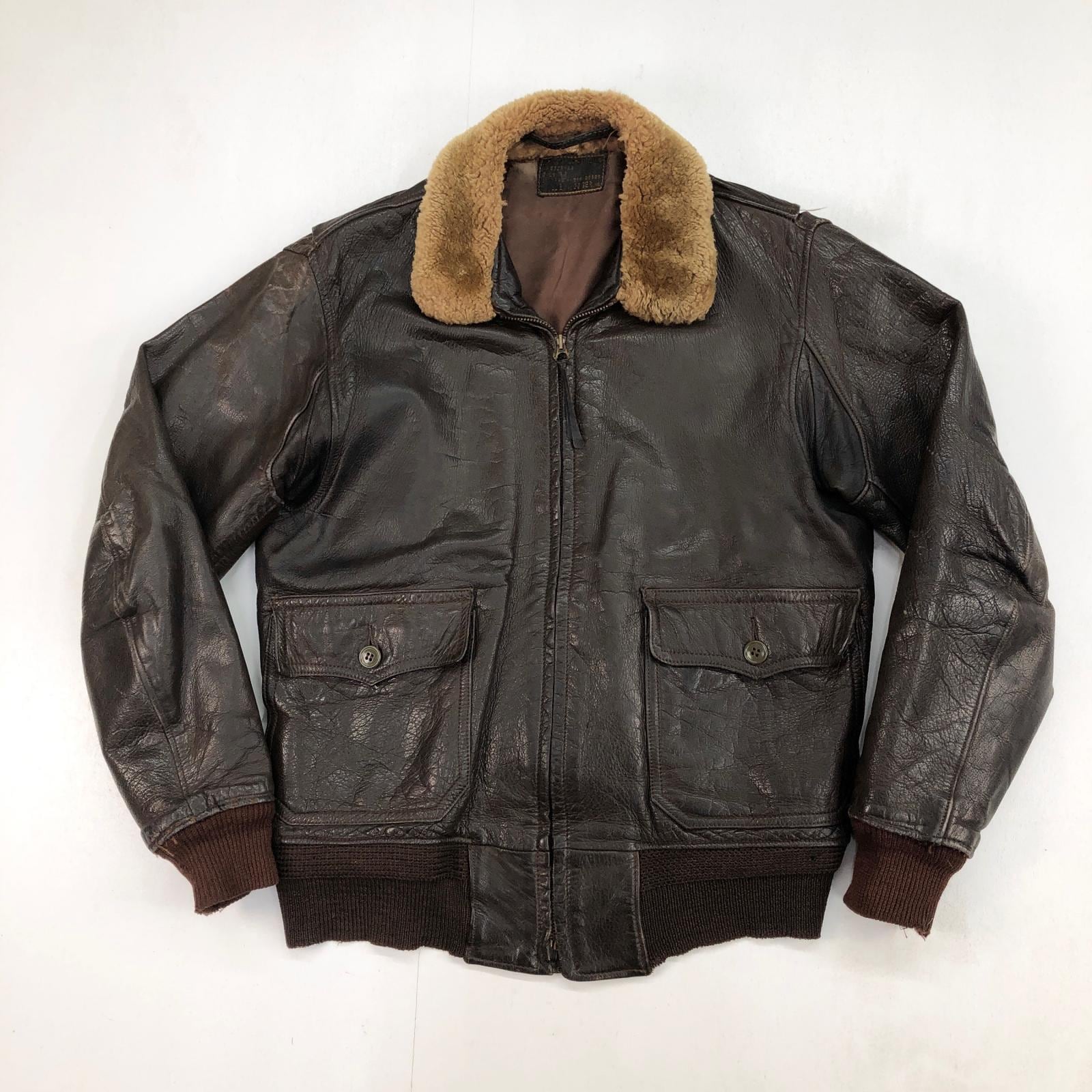 U.S.NAVY 40年代 G-1 フライトジャケット レザージャケット WILLIS