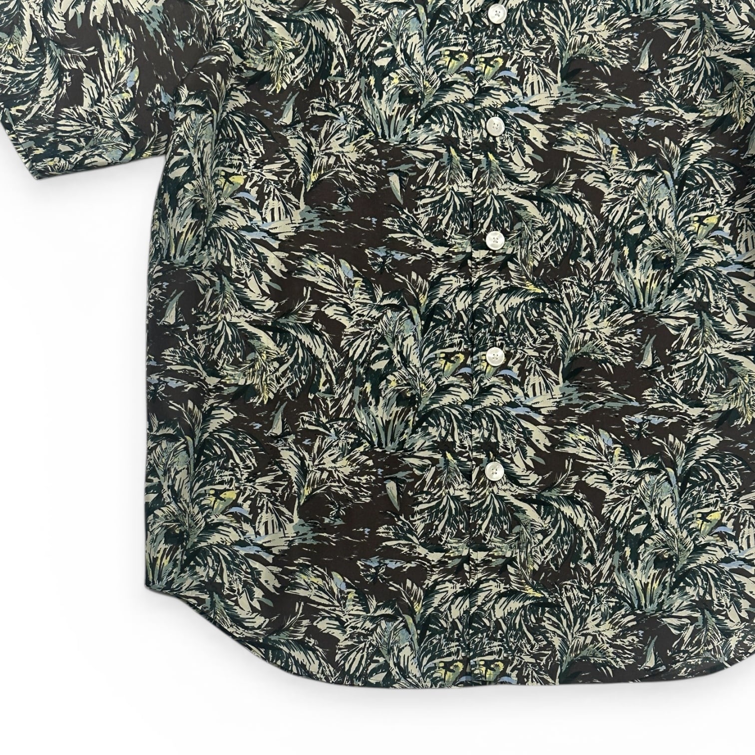 AURALEE  [PRINTED AIRY SILK HALF-SLEEVED SHIRT]