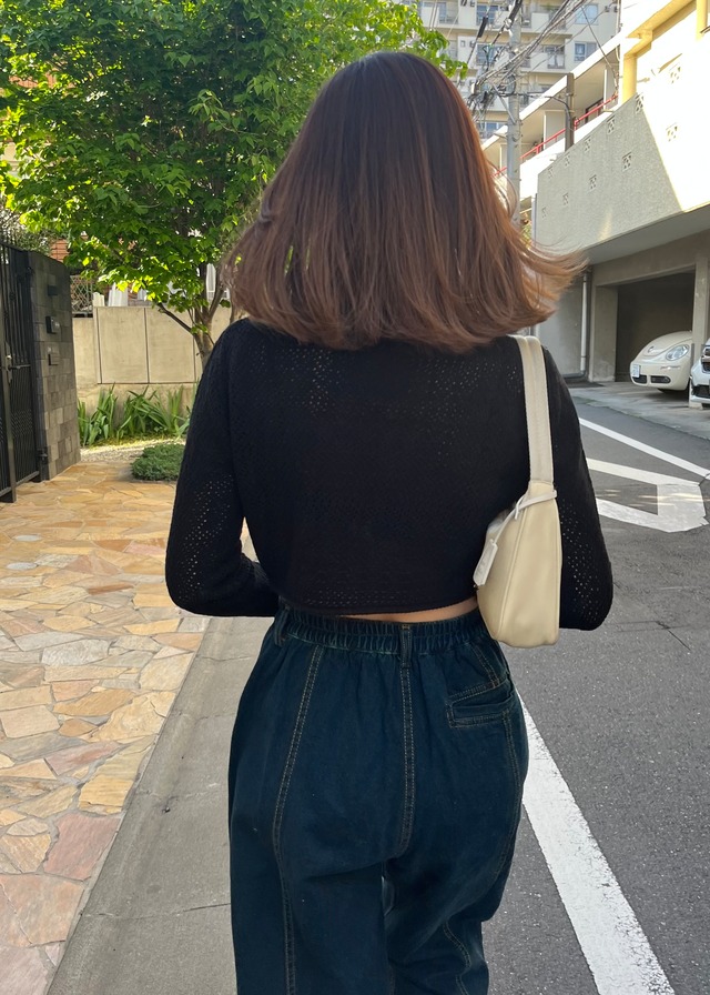 vintage cropped cardigan