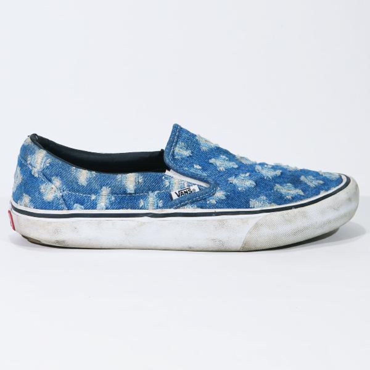 SUPREME シュプリーム x VANS バンズ HOLE PUNCH DENIM SLIP-ON PRO 