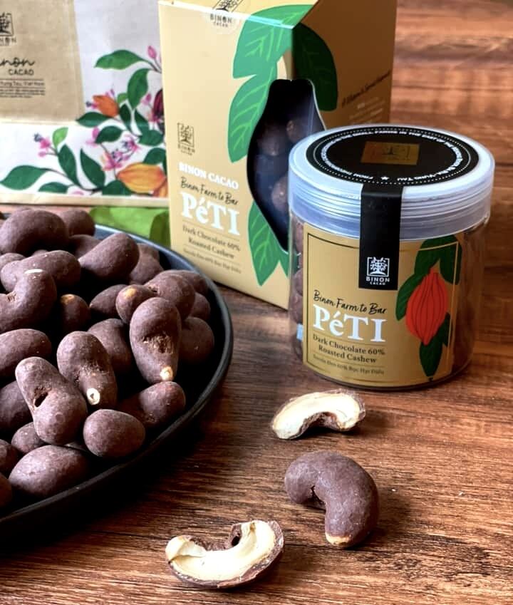 BINON ファームトゥバー  Peti ダークチョコ ＆ カシュー (大）180g