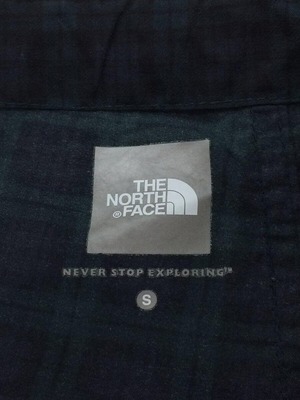 THE NORTH FACE(ザ・ノース・フェイス)チェックナイロンハーフパンツ/グリーン