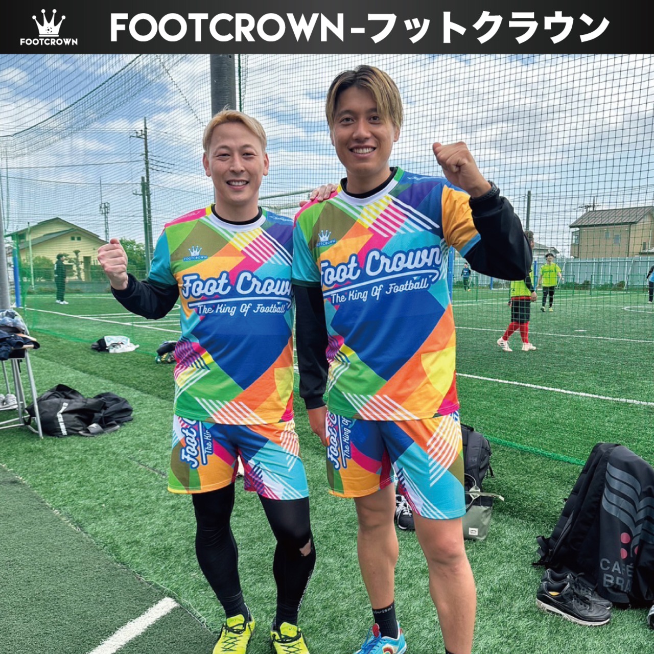 限定10着!!ド派手すぎるユニフォーム第1弾! 昇華プラクティスシャツ上下セット "超トロピカルデザイン"  半袖・長袖・ノースリーブ チームオーダー対応 130~4XL - 3