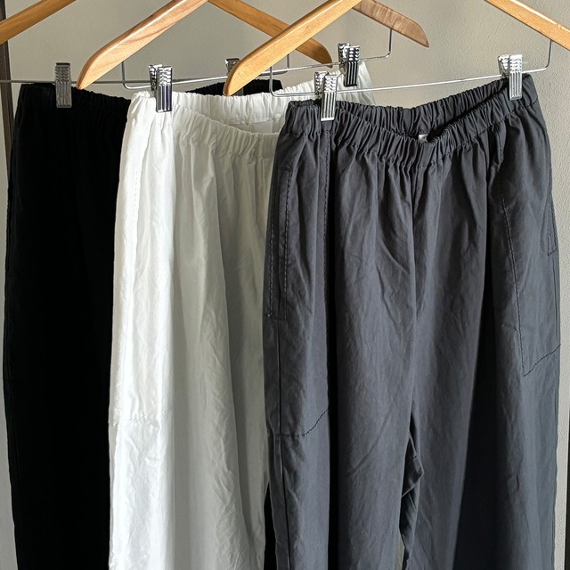 バルキーシーチング厚手　ギャザーパンツ　homspun