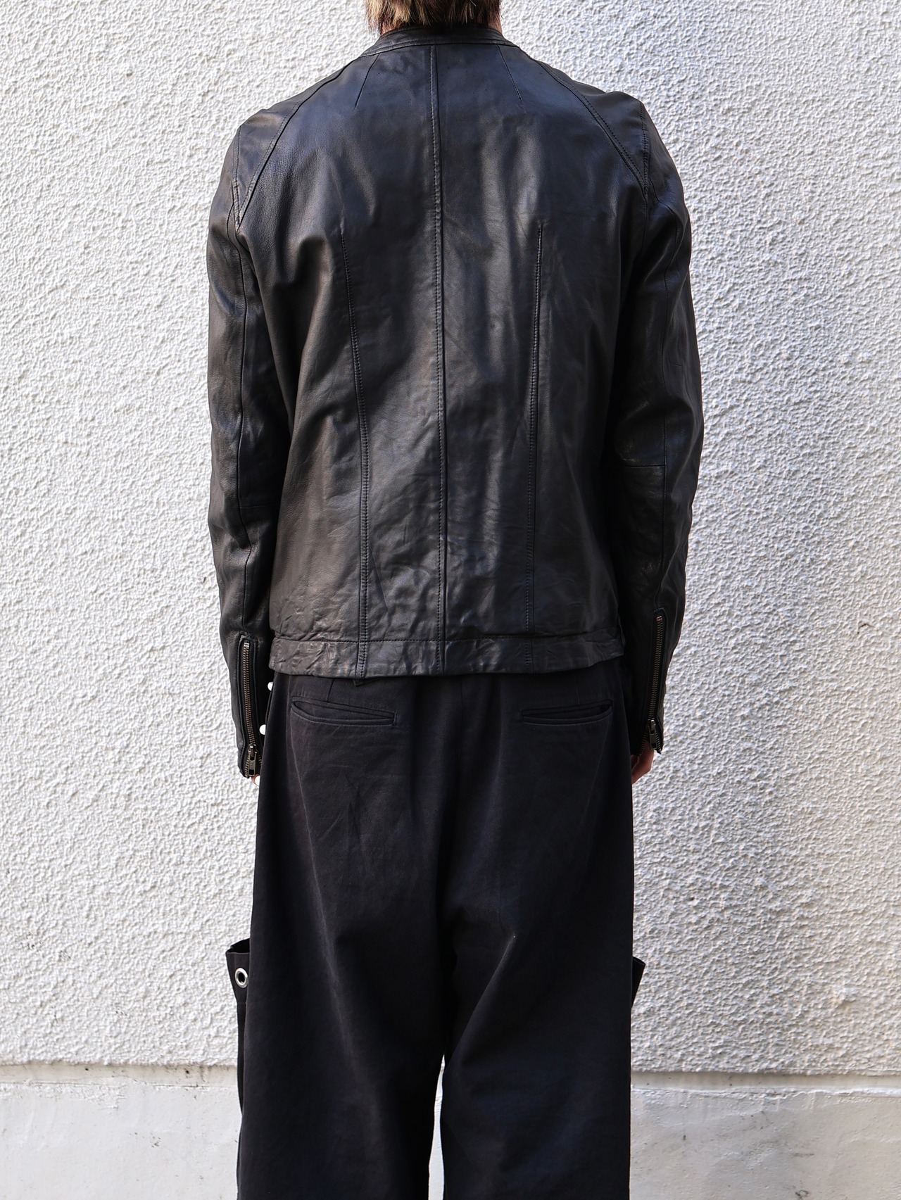 【domenico savio】sheep leather compact blouson