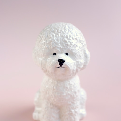 フラワーベース「Bichon frize」