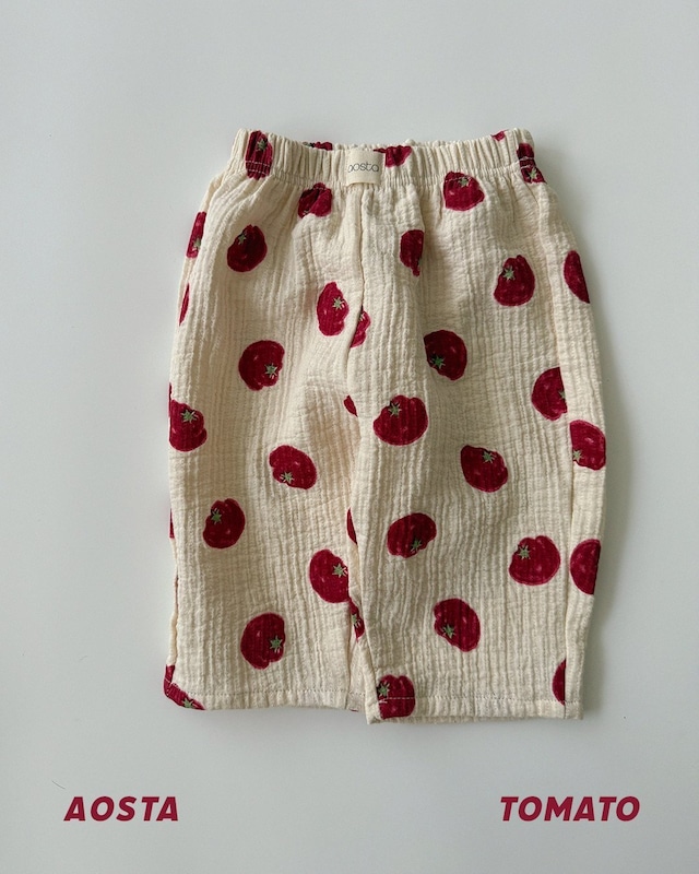 【Aosta】シグネイチャーパンツ トマト（70~110cm）