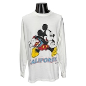 【DISNEY】ディズニー ミッキーマウス "CALIFORNIA" ONEITAタグ USA製 90s Vintage ロングスリーブTシャツ
