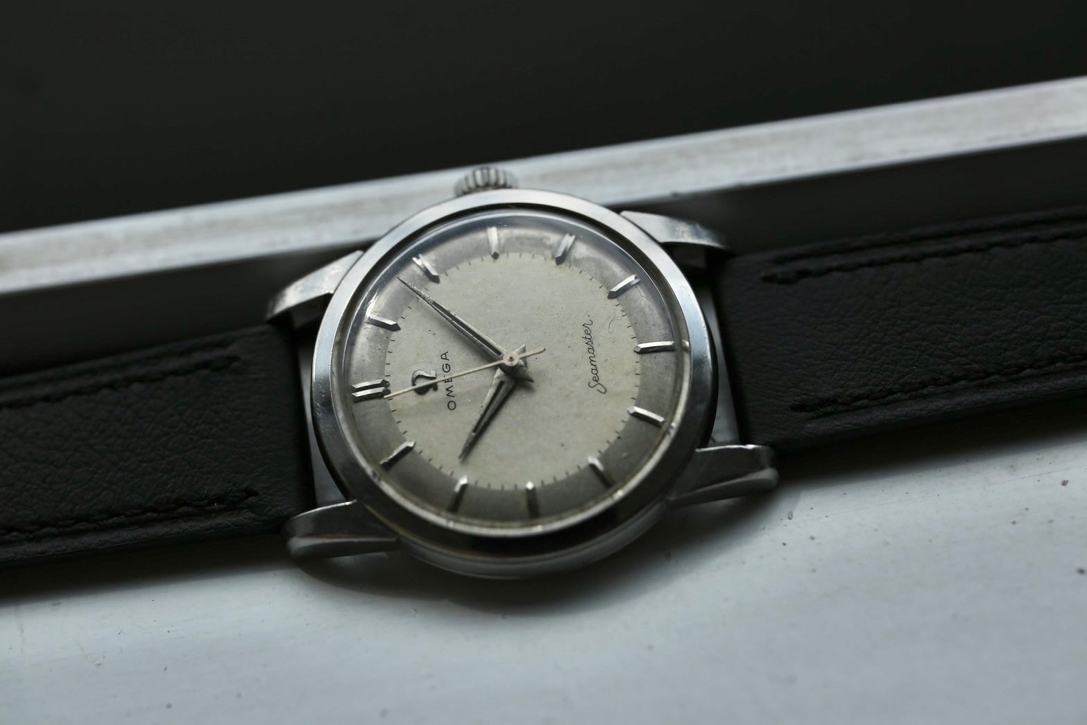 OMEGA】 1956年製 オメガ シーマスター ロングドルフィン×砲弾