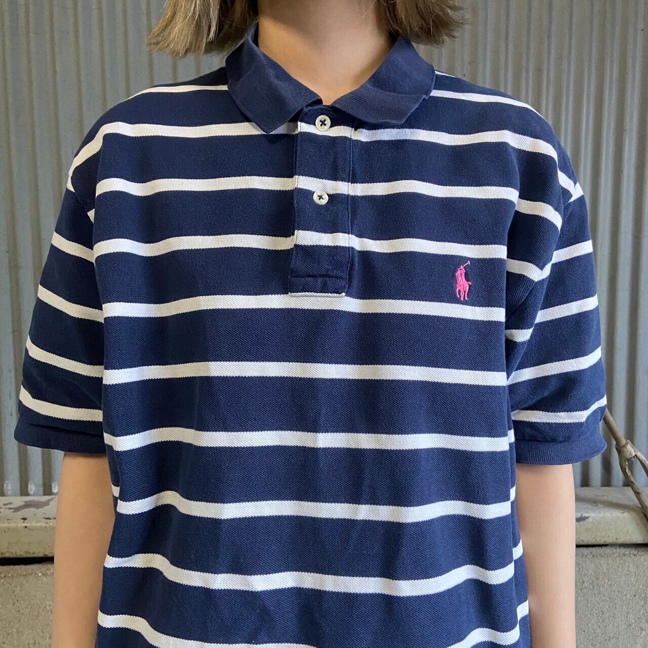 Polo by Ralph Lauren オールドラルフローレン ボーダー柄 鹿の子