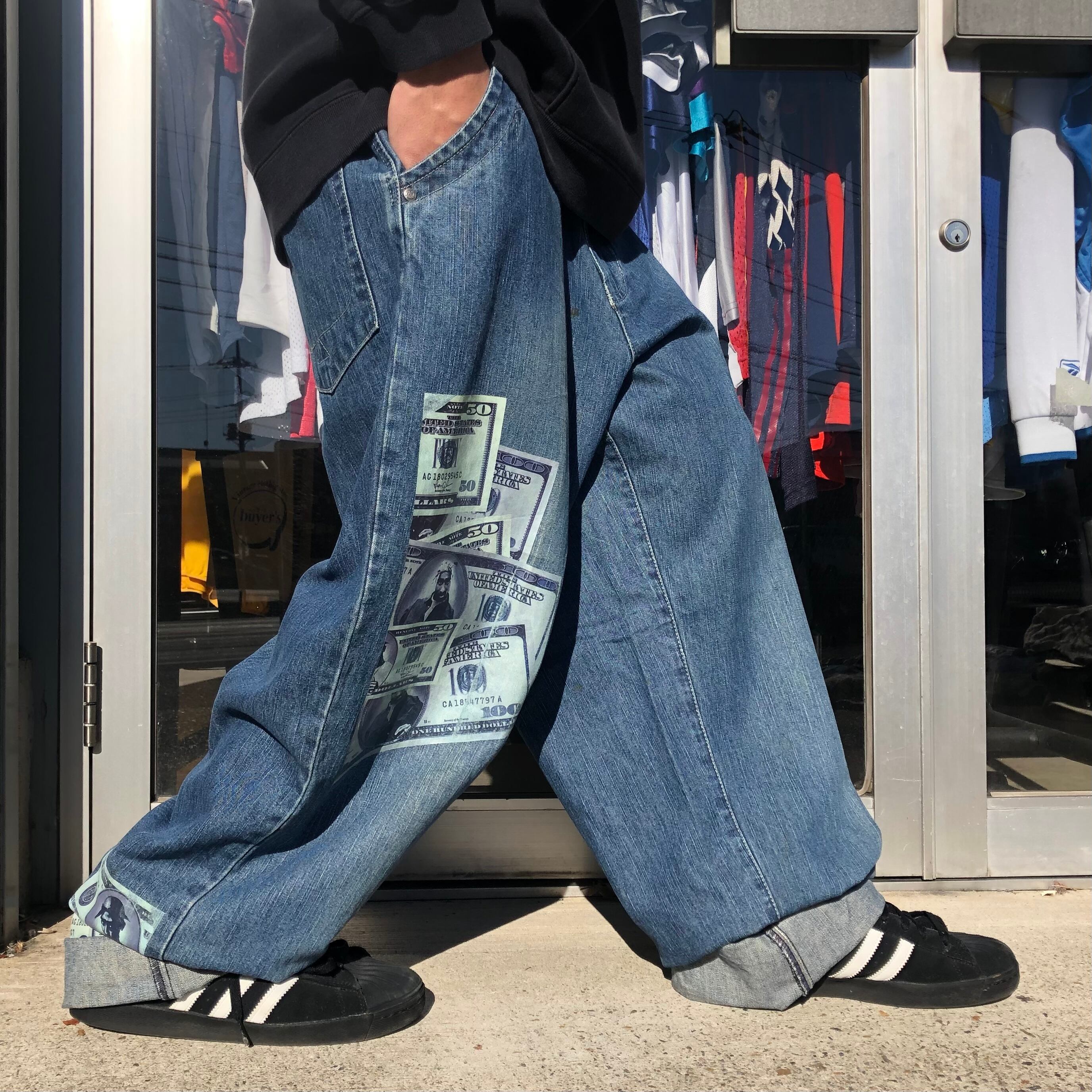 JNCO JEANS ワイドストレート 刺繍 デニム ストリート