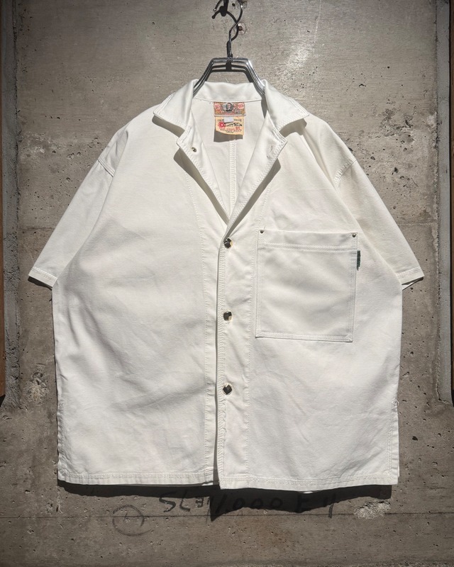 【Caka】80's“BIS by GENE EWING” Vintage Loose S/S  Open Collar Shirt
