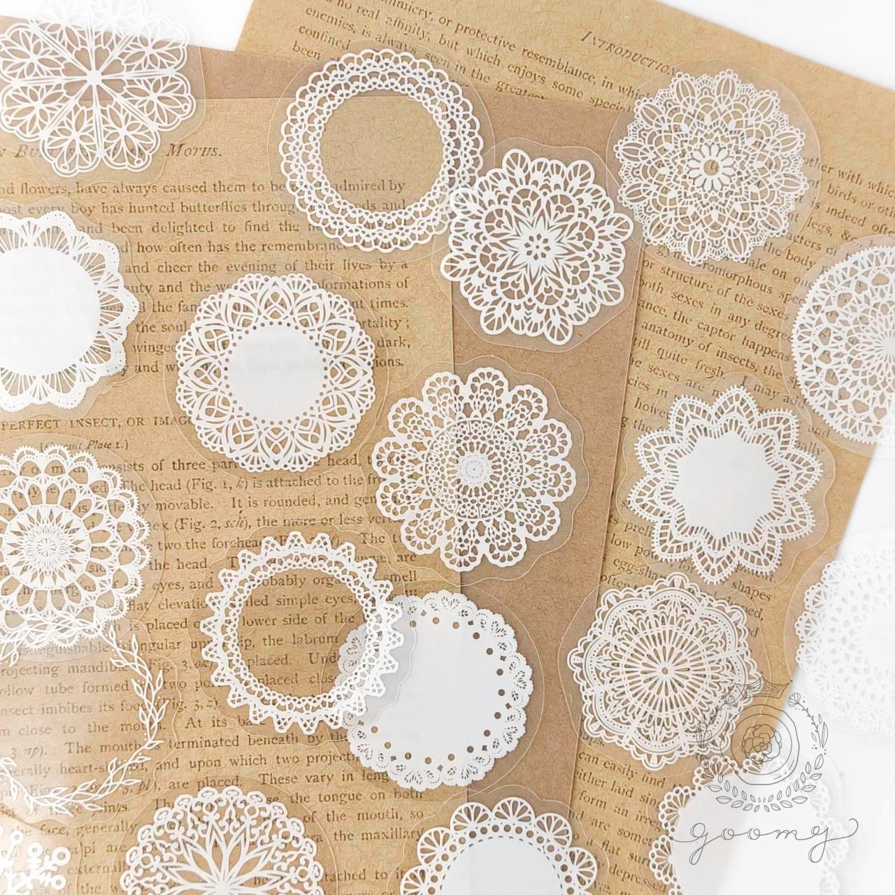 45柄ミニサイズレースシール <S923>