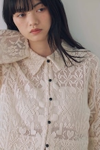 DU260502 Lace Button Cardigan Tops