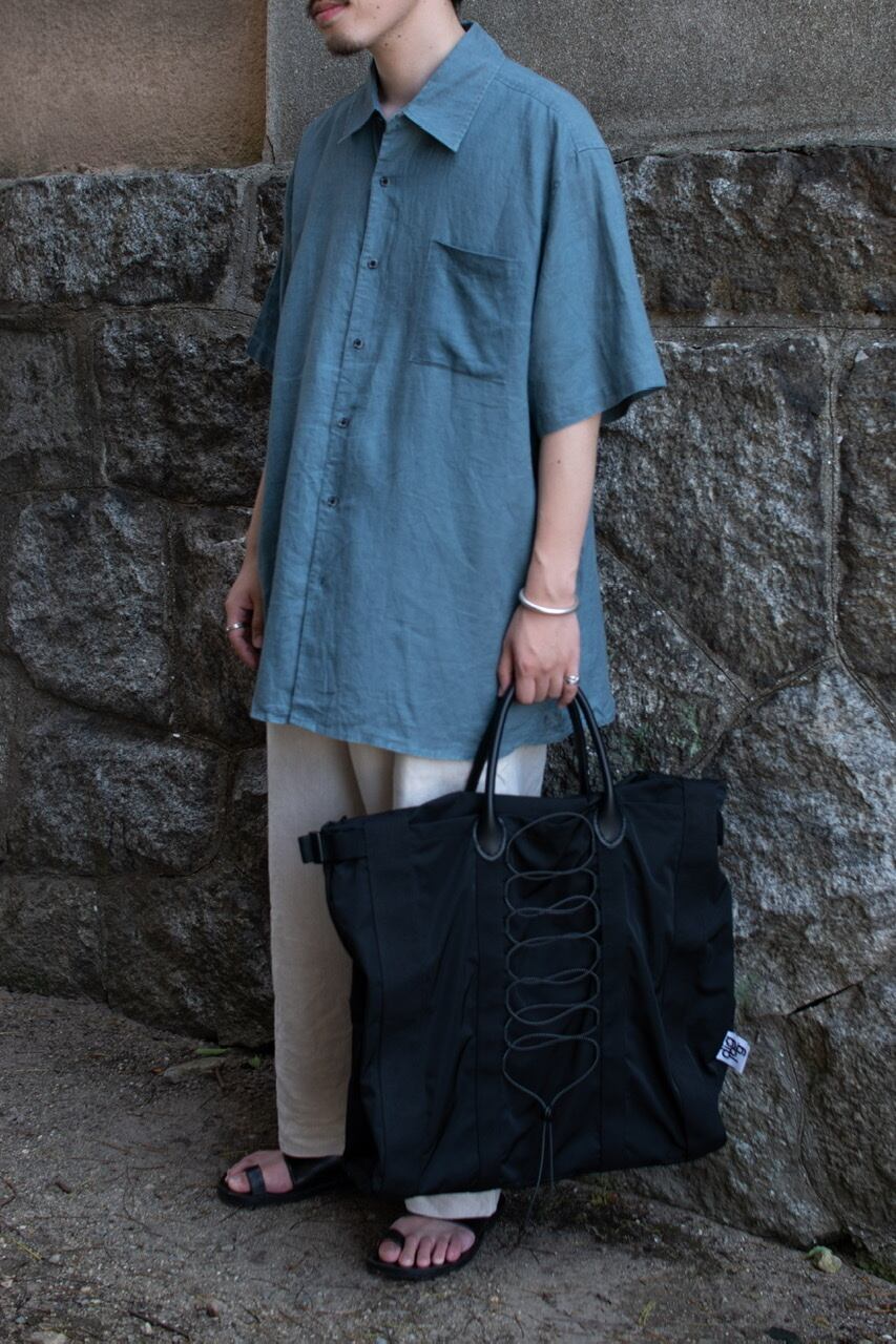 KISHIDAMIKI oversized 2way bag black | physis