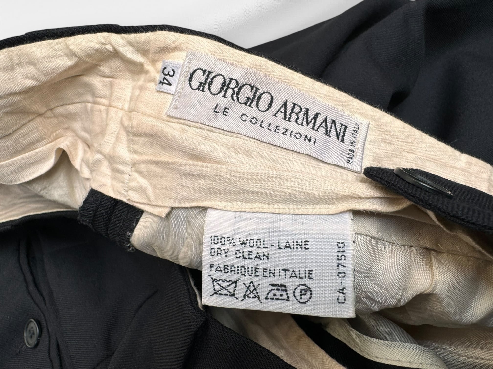 GIORGIO ARMANI 34×31サイズ】1980