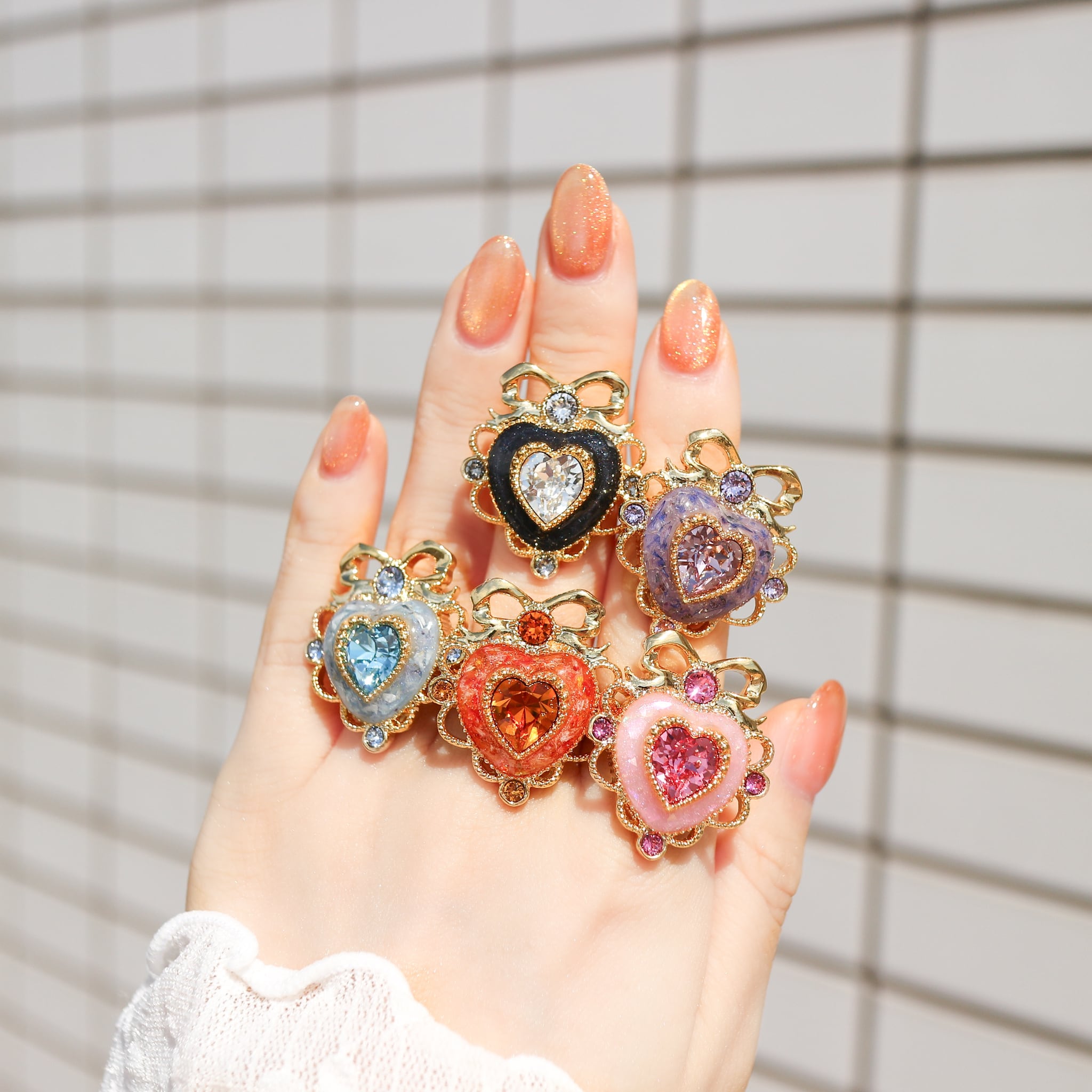 マルベリコ　ハートフリルリボンリング　指輪　未使用品 ハートフリルリボンリング（ピンク） | マルベリコ