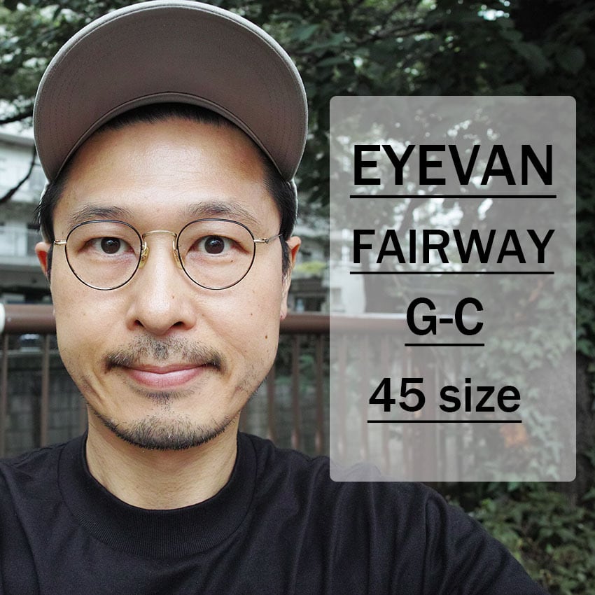 EYEVAN / FAIRWAY / G-C ゴールド - ブラック セル巻き ボストン ...