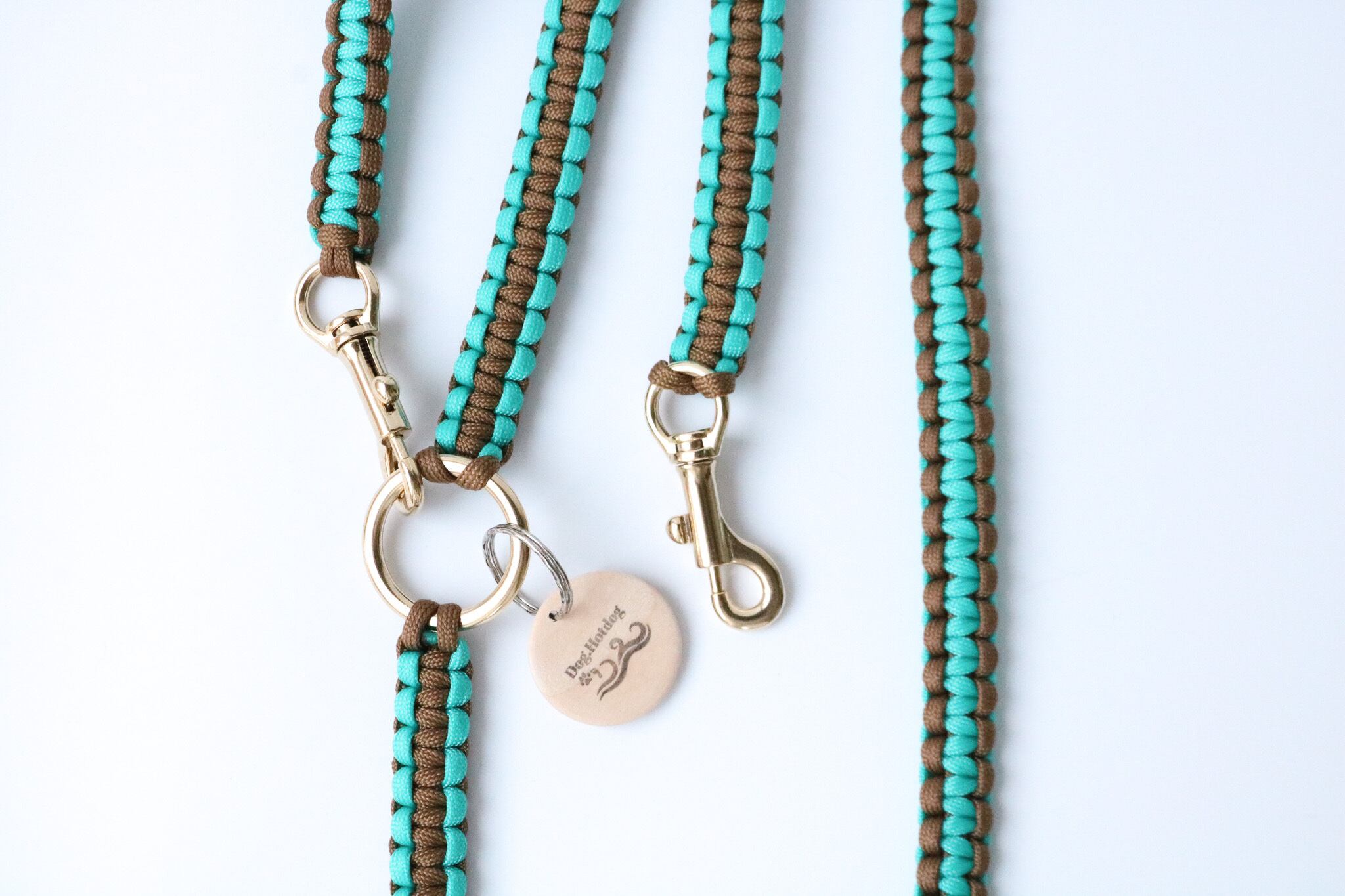 チョコミント パラコードリード | Dog.Hotdog