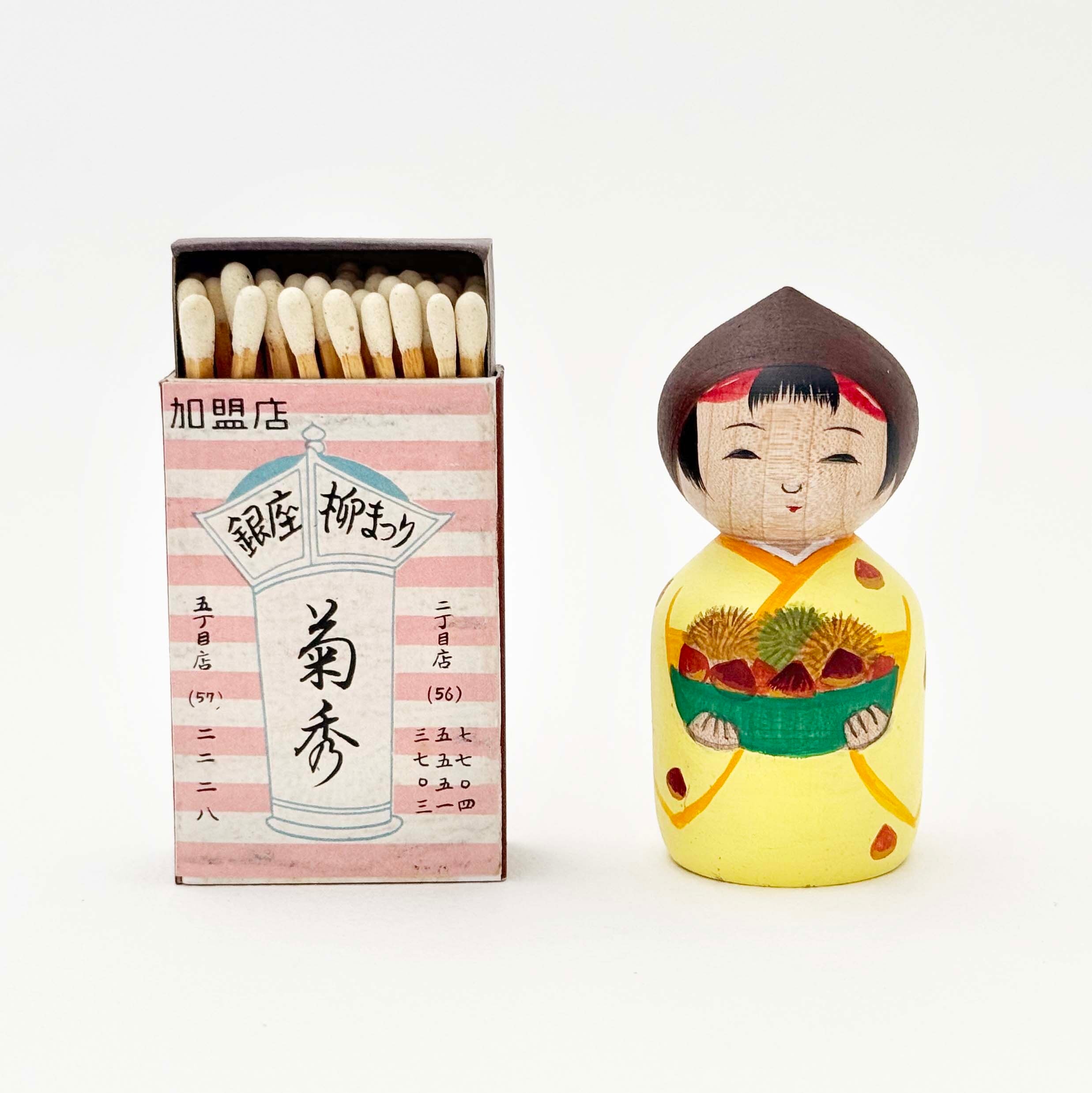 新型フルーツこけし / 笹原綾工人（栗娘）