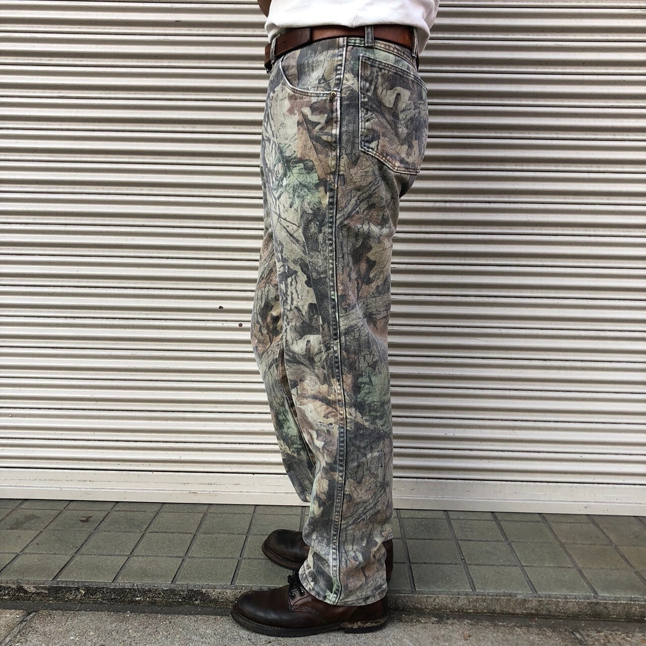 90s wrangler ラングラー デニムパンツ ツリーカモ 迷彩 リアルツリー  