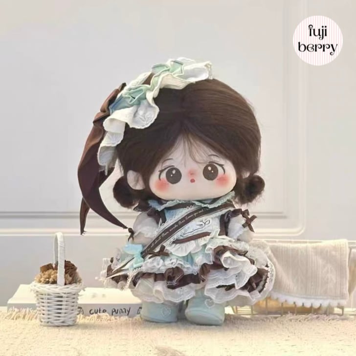【20cmぬい服】チョコミントカラードレスコーデ 着せ替えぬいぐるみ 棉花娃娃用お洋服|fuji berry