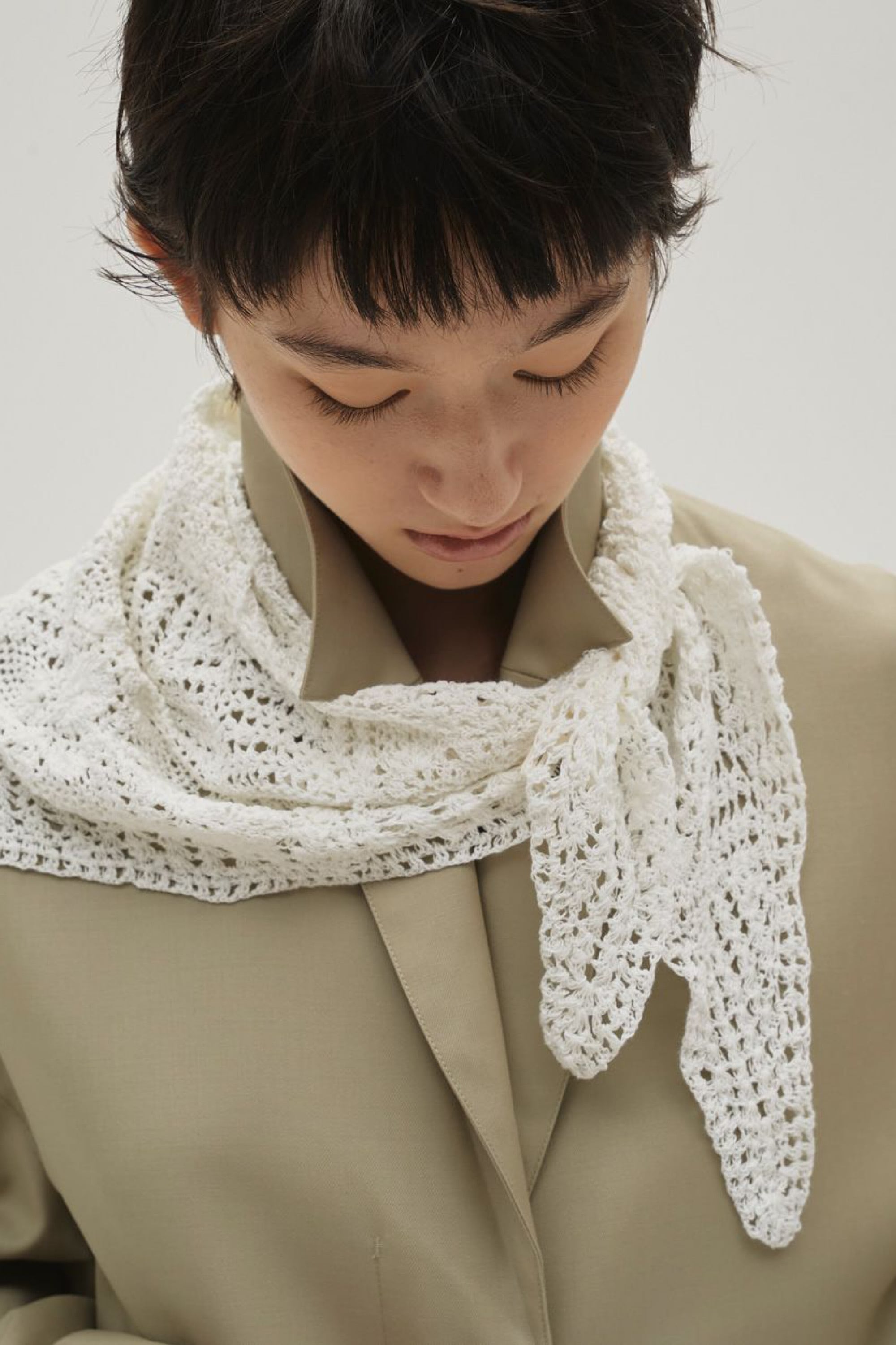 TODAYFUL Crochet Lace Scarf クロシェレーススカーフ Ecru | planet3rd