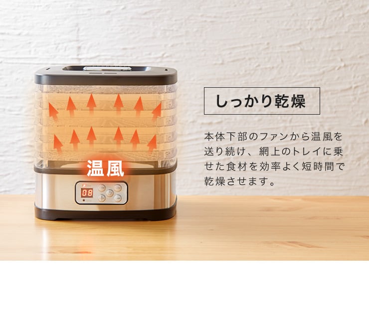 潮の音 フードドライヤー 干物メーカー フードドライヤーで放置干物は