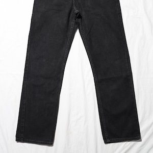 極美品 34×32 Levi’s 505 USA 01年 サルファーブラックデニムパンツ リーバイス