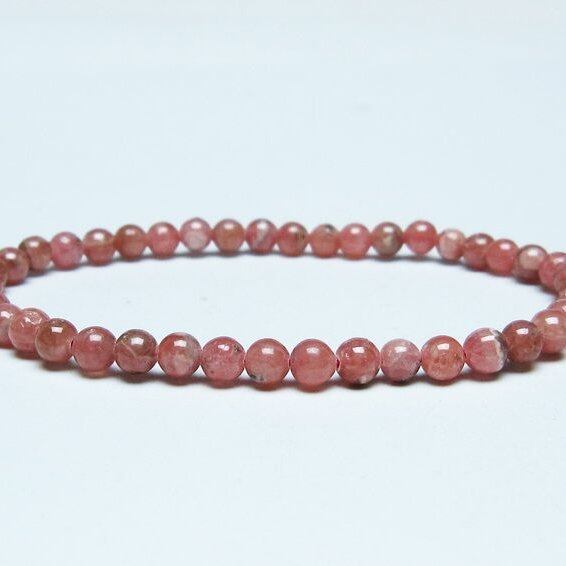 インカローズ ブレスレット 5mm ロードクロサイト ブレス 一点物 メール便可 [M便 1/10] 111-46493