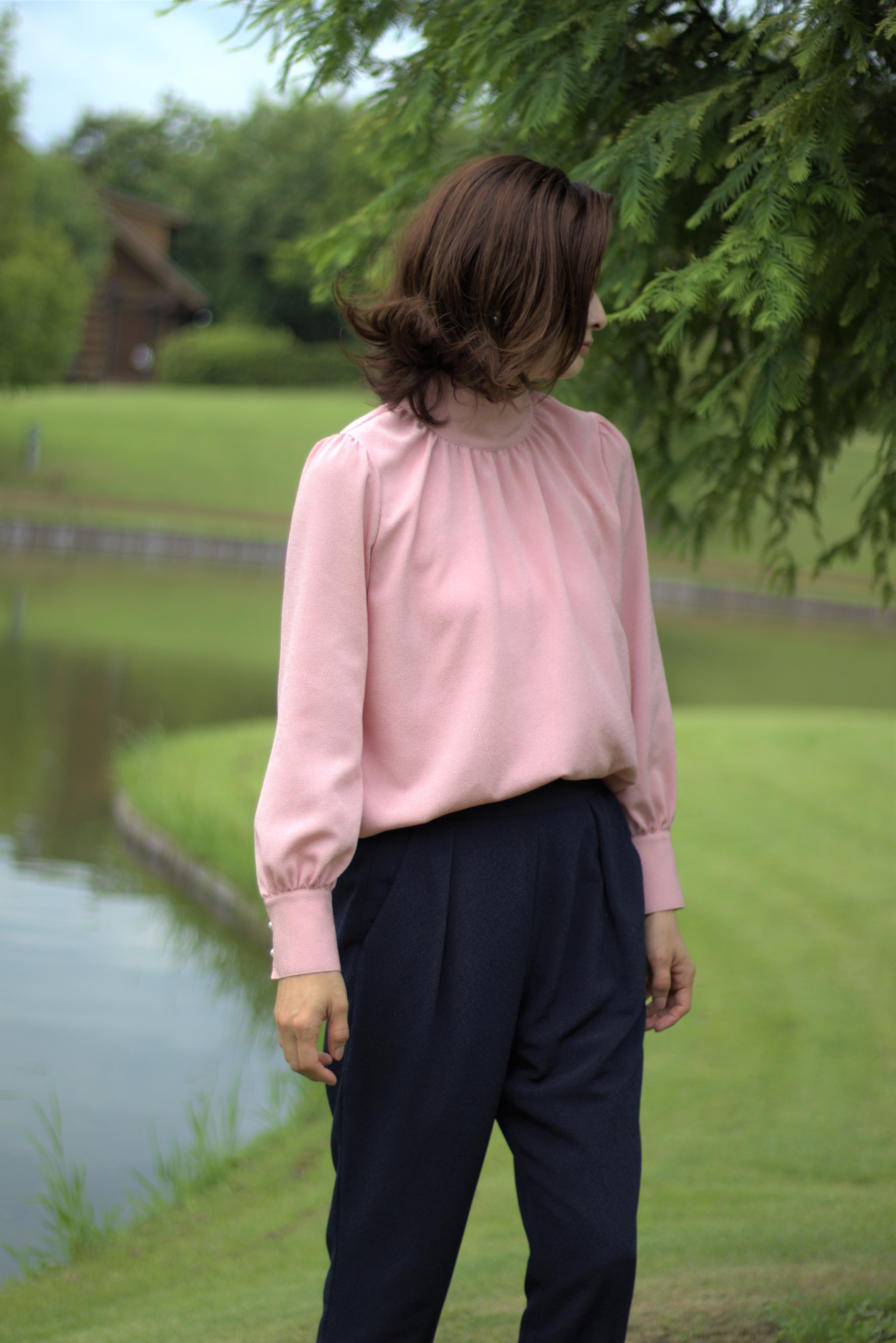 ito fukuoka リネンセットアップ ピンク　used ito fukuoka リネンセットアップ ピンク used