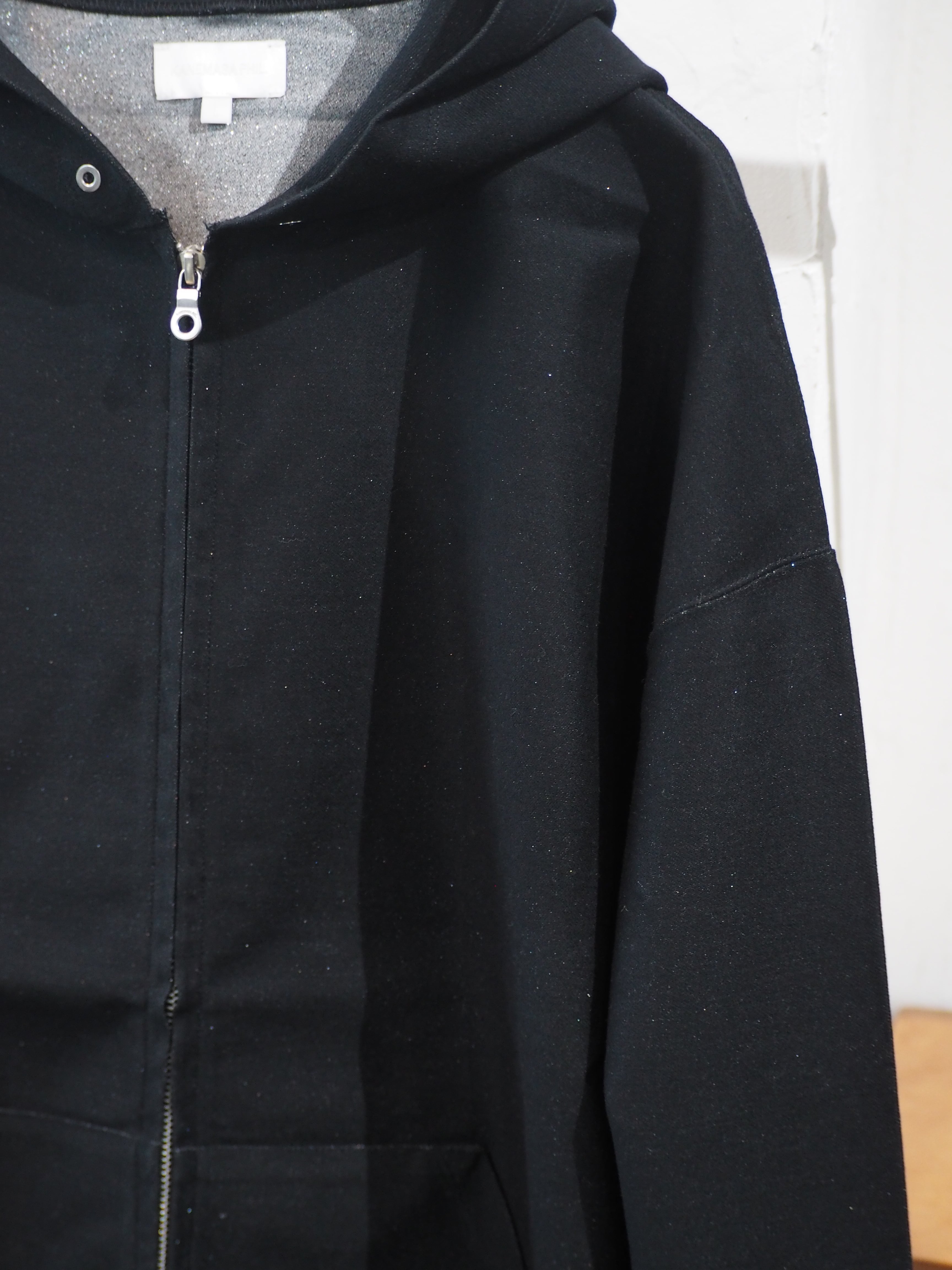 sizeM.L LAST1】KANEMASA PHIL. 36G Glittery Zip Hoodie(BLACK(Night