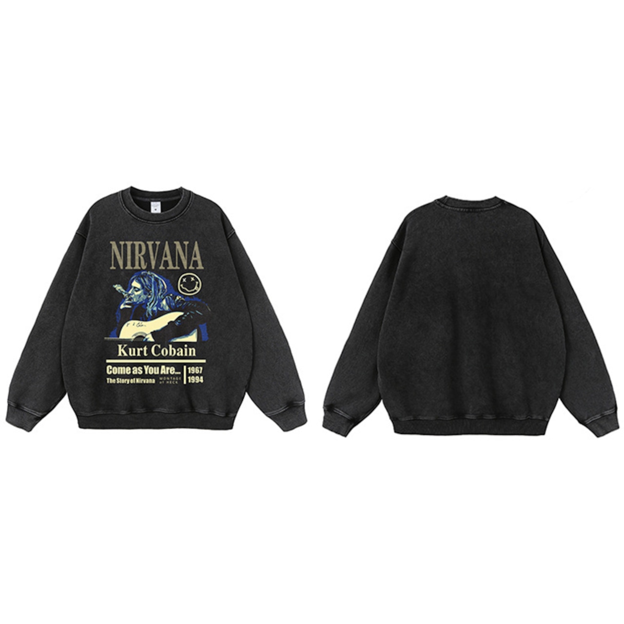 VINTAGE ストリート NIRVANAバンド パーカー/スウェット T731