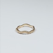 K10 Wave Studs Ring