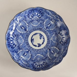 再入荷【50203】 伊万里 大皿 線描き /  Imari Sengaki L Plate