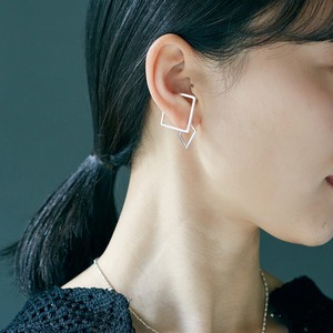 square (S) ピアス シルバー