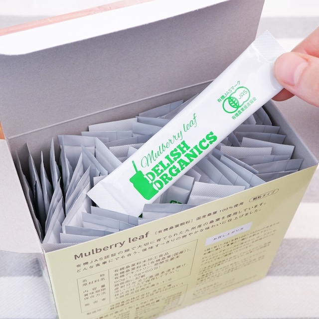 デリッシュオーガニクス　マルベリーリーフ　60包入り　×　3箱　（シェイカー1個付き）