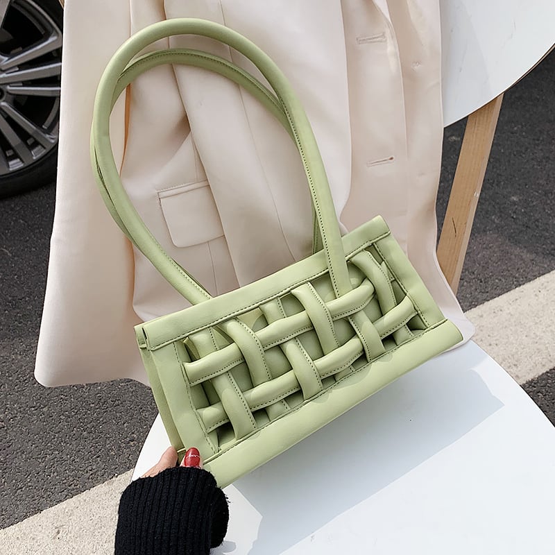 今年の人気の小さなバッグ女性2020新しいトレンディなファッション中空レディースハンドバッグネット赤ショルダー脇バッグ Tiancai_Wing_Bag8388397