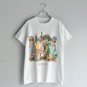 “Costume Play Cats”『KNIGHT』 Double Side Printed Animal T-shirt s/s