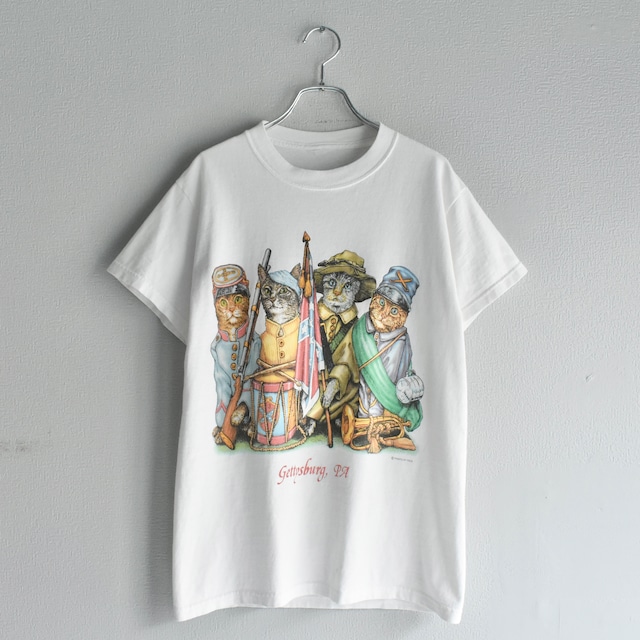 “Costume Play Cats”『KNIGHT』 Double Side Printed Animal T-shirt s/s