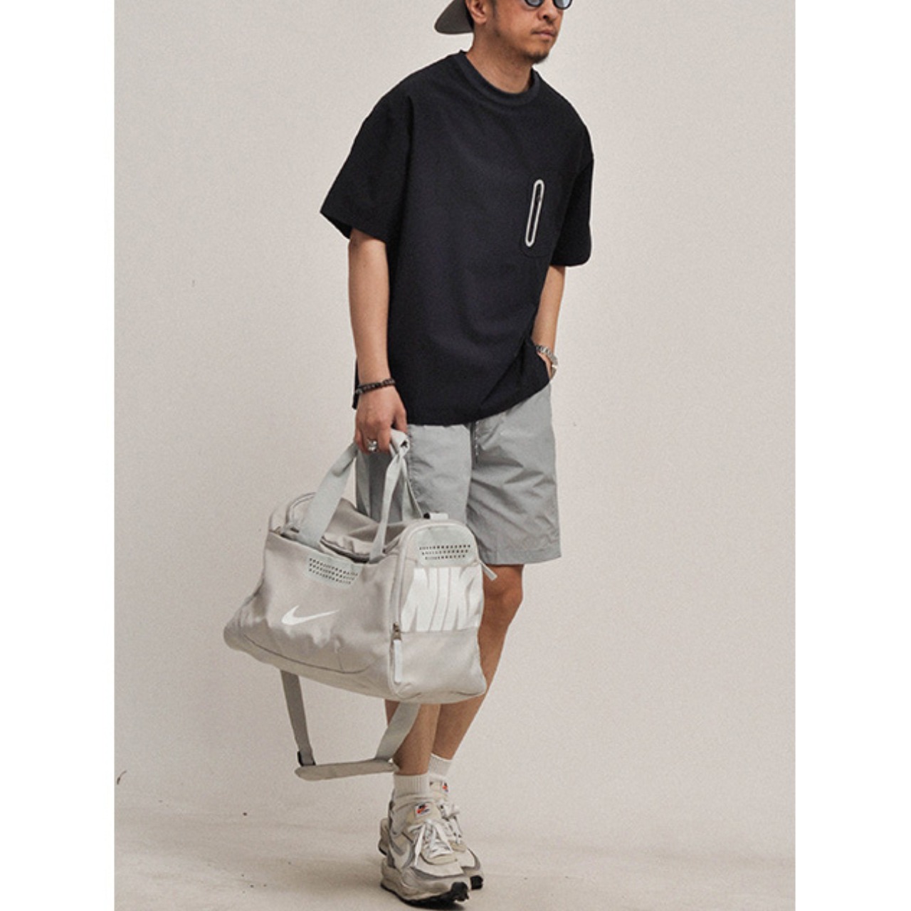 Utility pocket zip t-shirt 0883 - 3