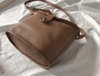 AMERICA 1990’s OLD COACH “Beige Leather” shoulder bag