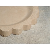 MARBLE CIRCLE DECO TRAY - Roman Travertine