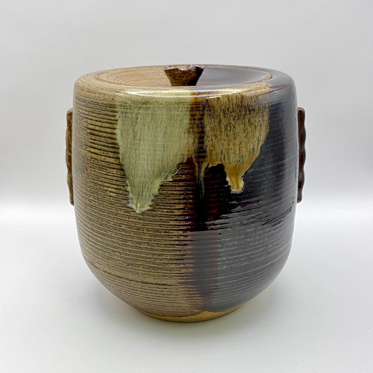 Ｎ５７２　水指　『加藤春永造』『朝鮮唐津』『一重口水指』　共箱　茶道具 N572 水指 『加藤春永造』『朝鮮唐津』『一重口水指』 共箱 茶道具