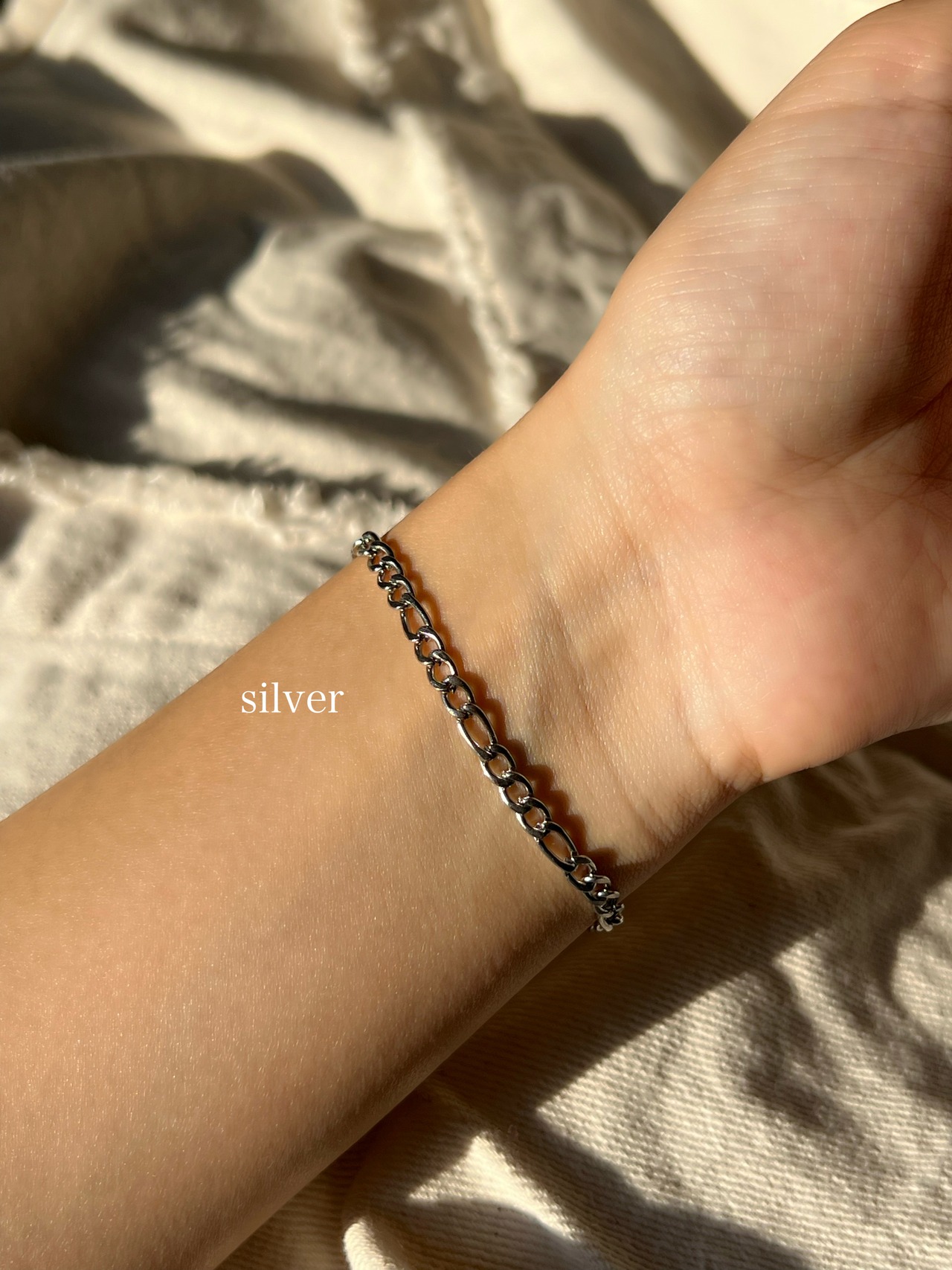 Figaro chain bracelet