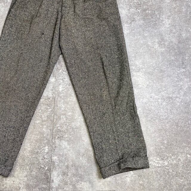 60's 60s unknown ウールスラックス ネップ WALDES ZIP 60's 60s unknown ウールスラックス ネップ WALDES ZIP
