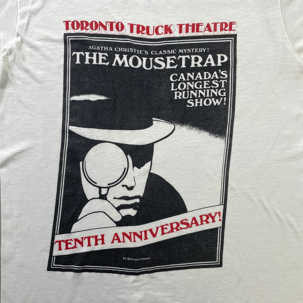 80年代 THE MOUSETRAP ねずみとり 映画 ムービープリントTシャツ