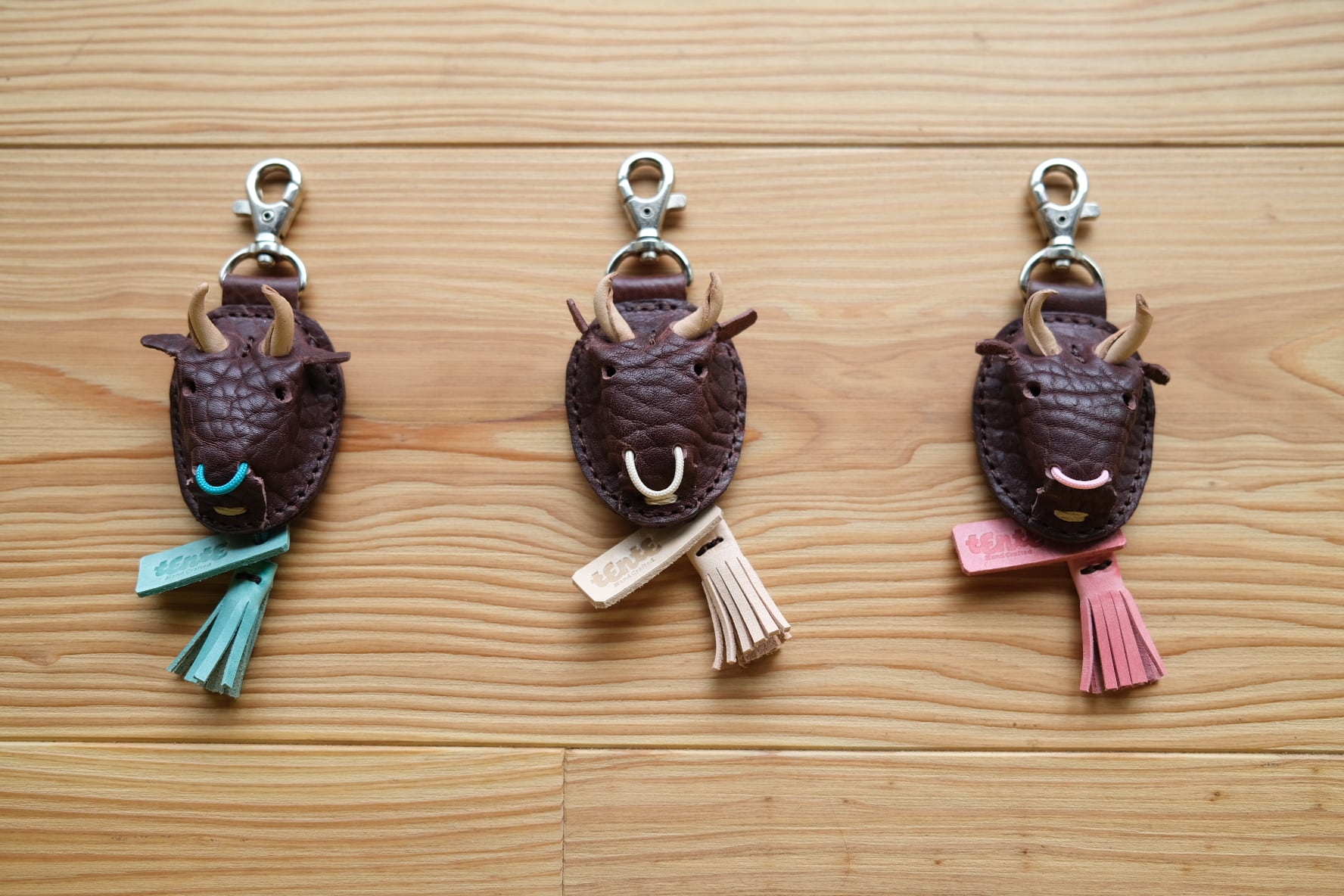 《即納》bull key holder 【burgundy】