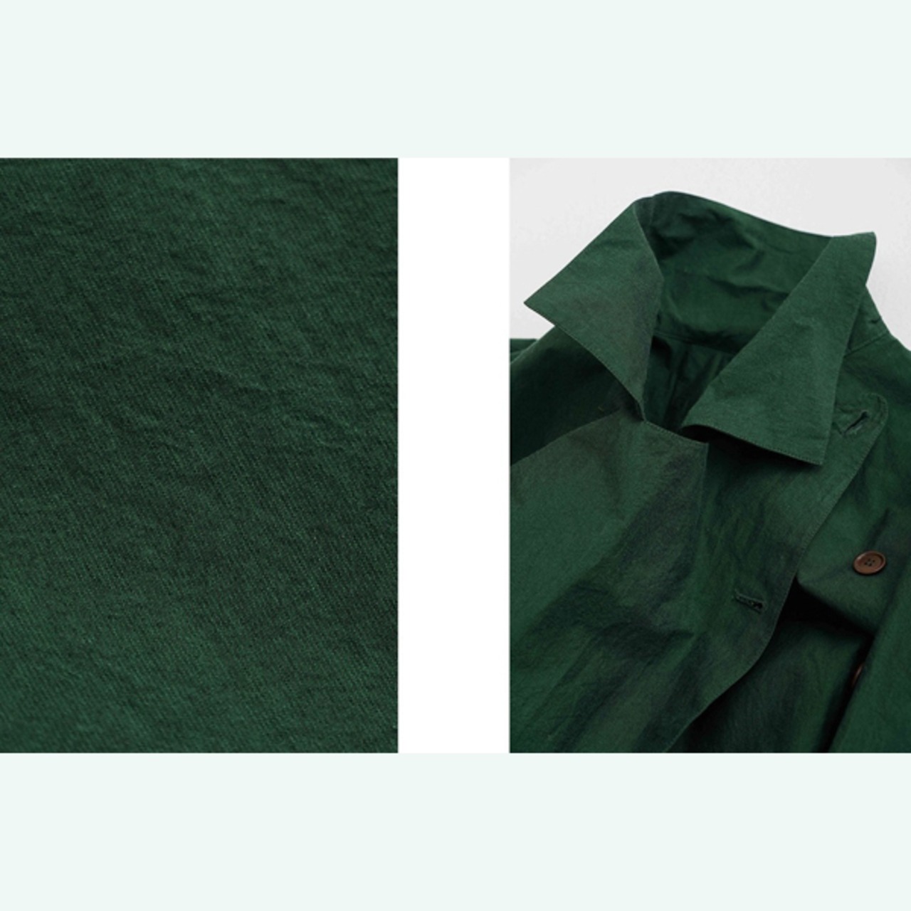 深緑のトレンチと風のエチュード 《W0199》