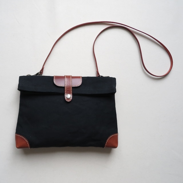 Paraffin canvas  pochette 「advantage」BLACK